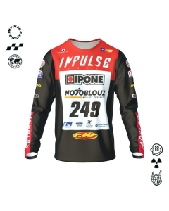 IMPULSE LINE motocross jersey with integrated CFS bib, Enduropale du Touquet sand race