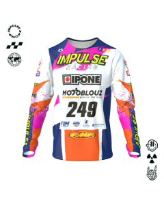 Dossard CFS sur maillot 90's