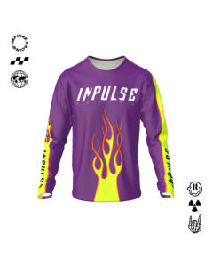 Maglia da motocross personalizzabile IMPULSE FLAMING, sublimazione Impulse Racing