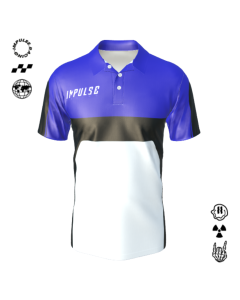 Polo personnalisable Impulse Factory, graphisme allure paddock