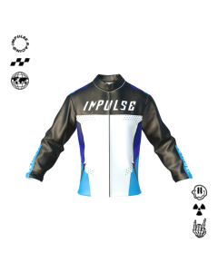 Veste softshell personnalisable Impulse Tech, graphisme trac&eacute;s g&eacute;om&eacute;triques