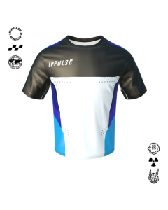 T-shirt personnalisable Impulse Tech, graphisme trac&eacute;s g&eacute;om&eacute;triques