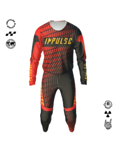 Tenue de motocross personnalisable IMPULSE WAVES, maillot et pantalon Impulse Racing