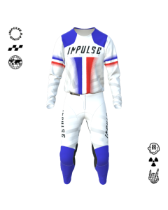 Tenue de motocross personnalisable IMPULSE PATRIOT, maillot et pantalon Impulse Racing