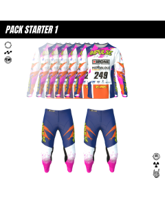 Impulse Racing Starter 1 CFS pack, 6 race number jerseys and 2 custom sand racing pants