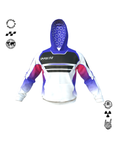 Sweat &agrave; capuche personnalisable Impulse Racer, graphisme esprit course