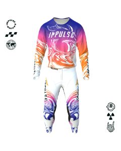 Customizable IMPULSE FLUID motocross outfit, Impulse Racing jersey and pants