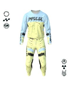 Equipaci&oacute;n de ciclismo BMX y MTB personalizable IMPULSE SPRAY, maillot y parte de abajo Impulse Racing
